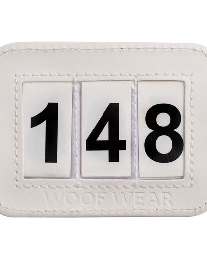 Woof Wear Bridle Number Holder White - Competition Number Display, Easy to Change