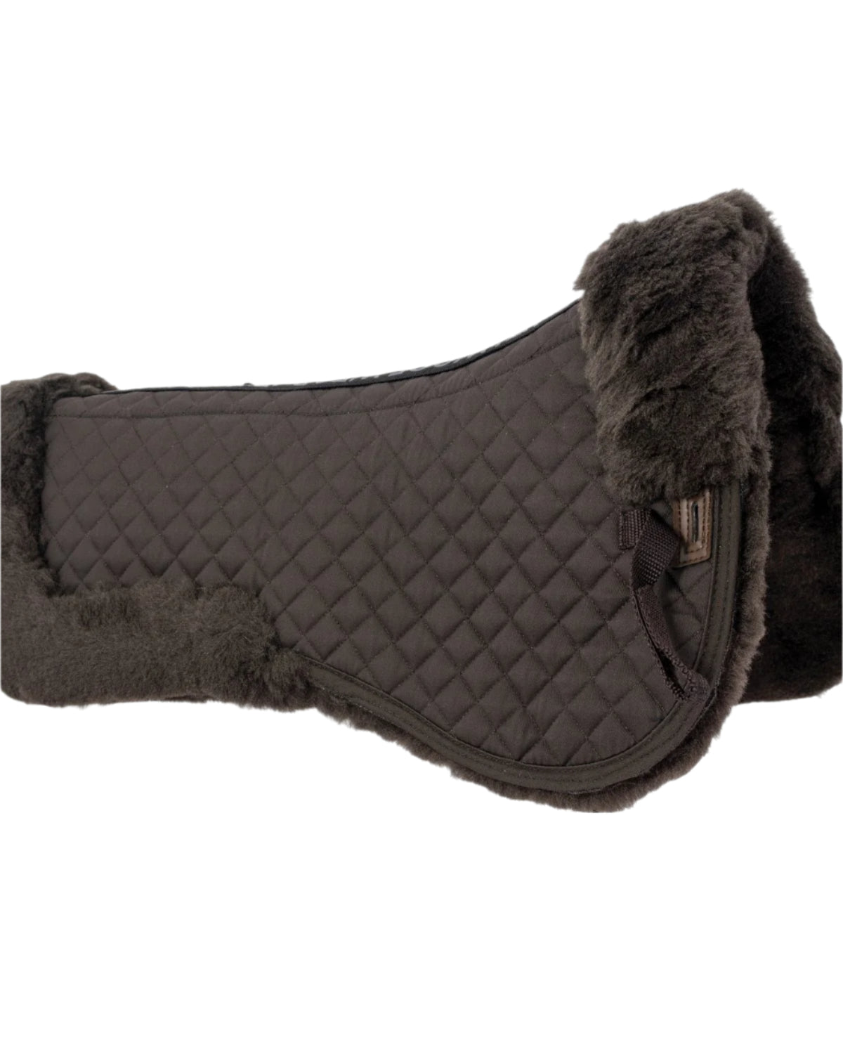 Woof Wear Sheepskin Half Pad Chocolate | Horse Saddle Pad for Sensitive Skin - Comfort & Protection