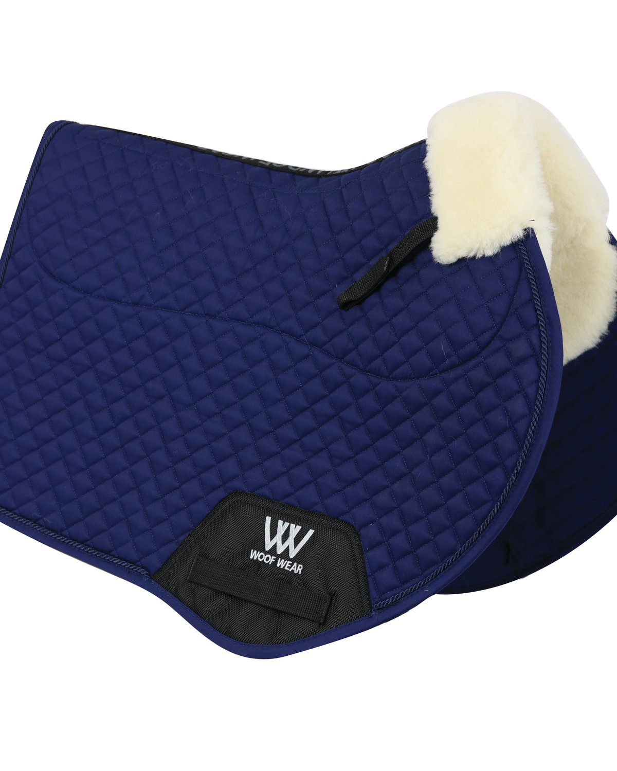 Woof Wear Dressage Sheepskin Saddle Pad Navy | Equiflair - Premium Horse Riding Equipment
