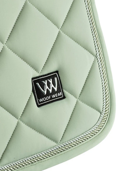 WOOF WEAR Saddle Pad - Close Contact Sage Green - Horse Riding Equipment Quilted Design