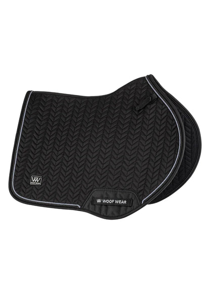 Woof Wear Herringbone Black Close Contact Saddle Pad - Equiflair
