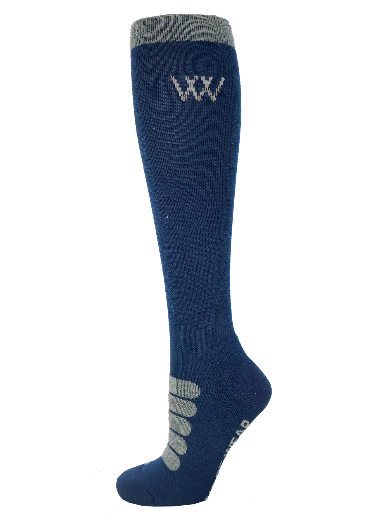 Woof Wear Winter Tech Riding Socks Navy/Grey