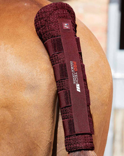 Premier Equine Waffle Quilted Burgundy Horse Tail Guard - Tail Protection for Travel