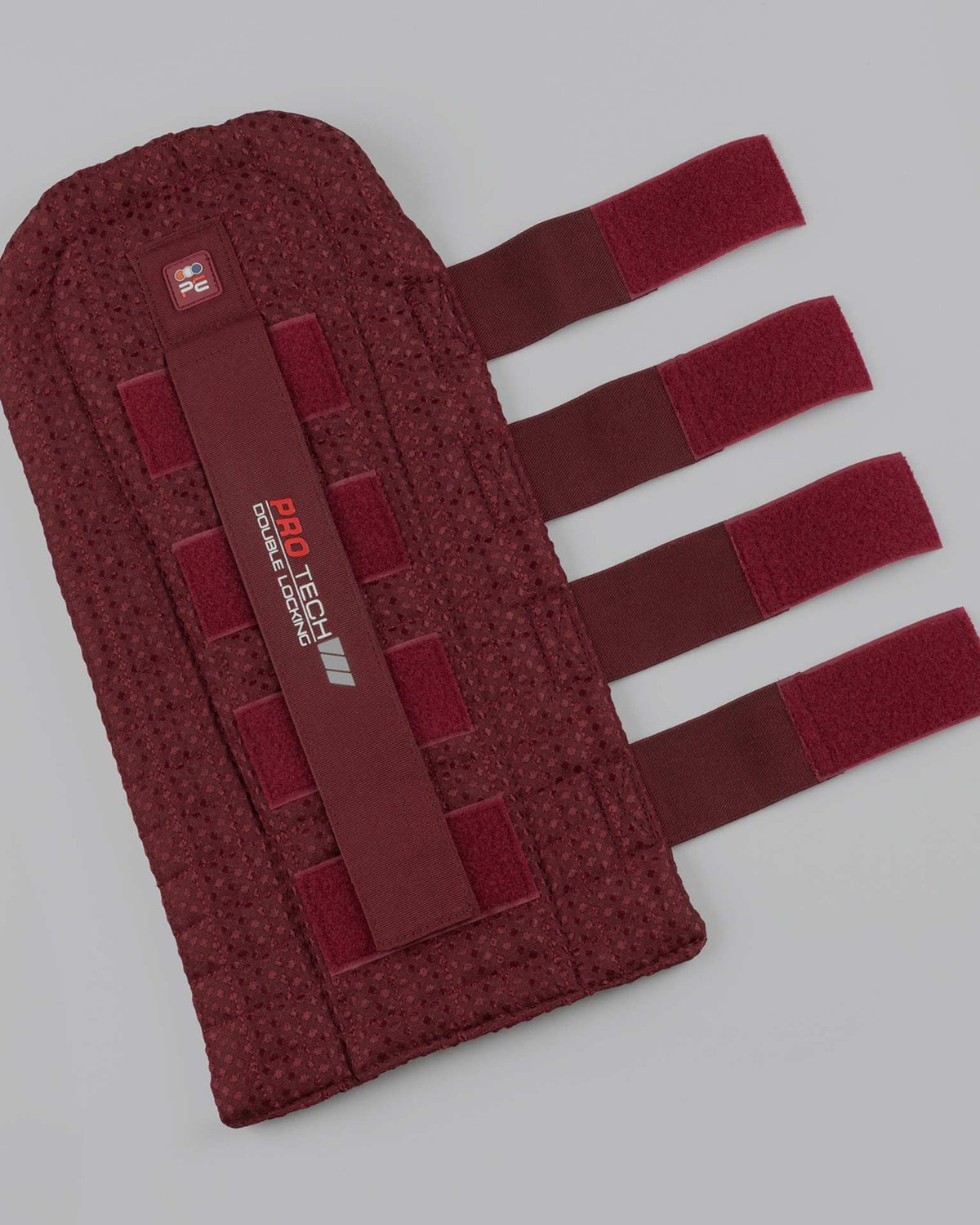 Premier Equine Waffle Quilted Double Locking Tail Guard - Burgundy - Horse Protection
