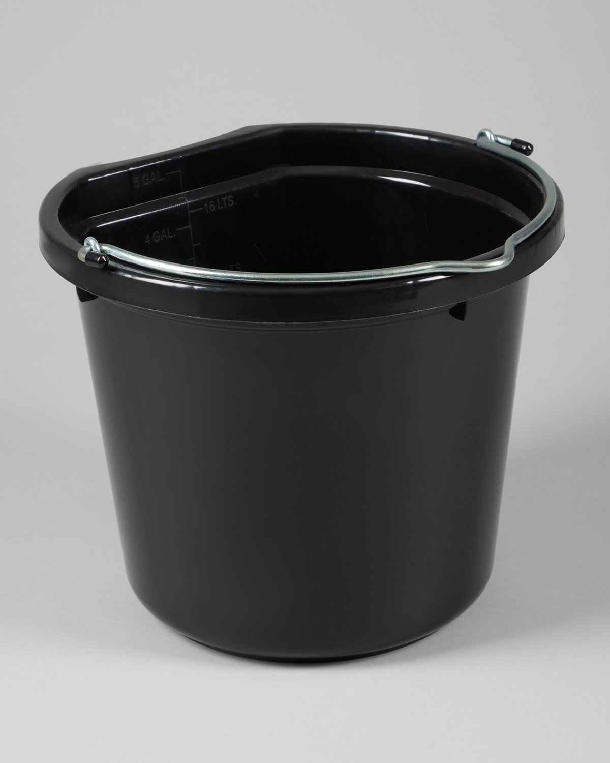 Premier Equine Black 5-Gallon Horse Water Bucket with Measurement Markings