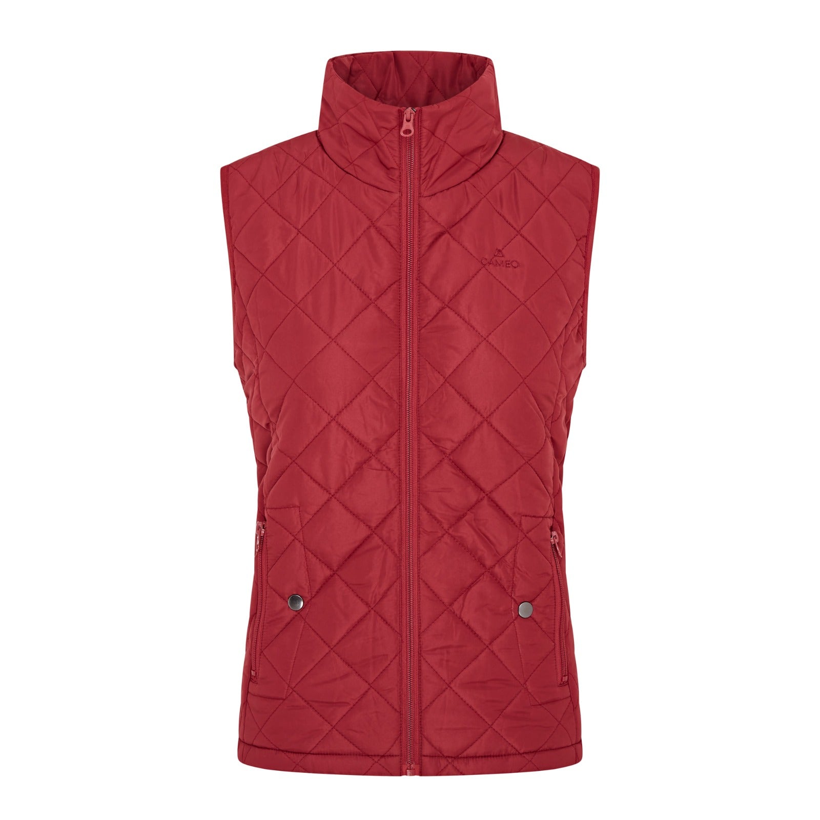 CAMEO Burgundy Gilet - Women's Equestrian Water Resistant Vest | Equiflair