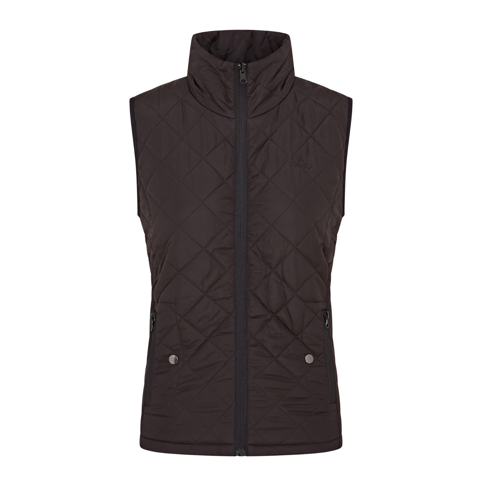 CAMEO ALL SEASON GILET BLACK - Ladies Quilted Vest, Water Resistant, Equestrian Apparel Equiflair