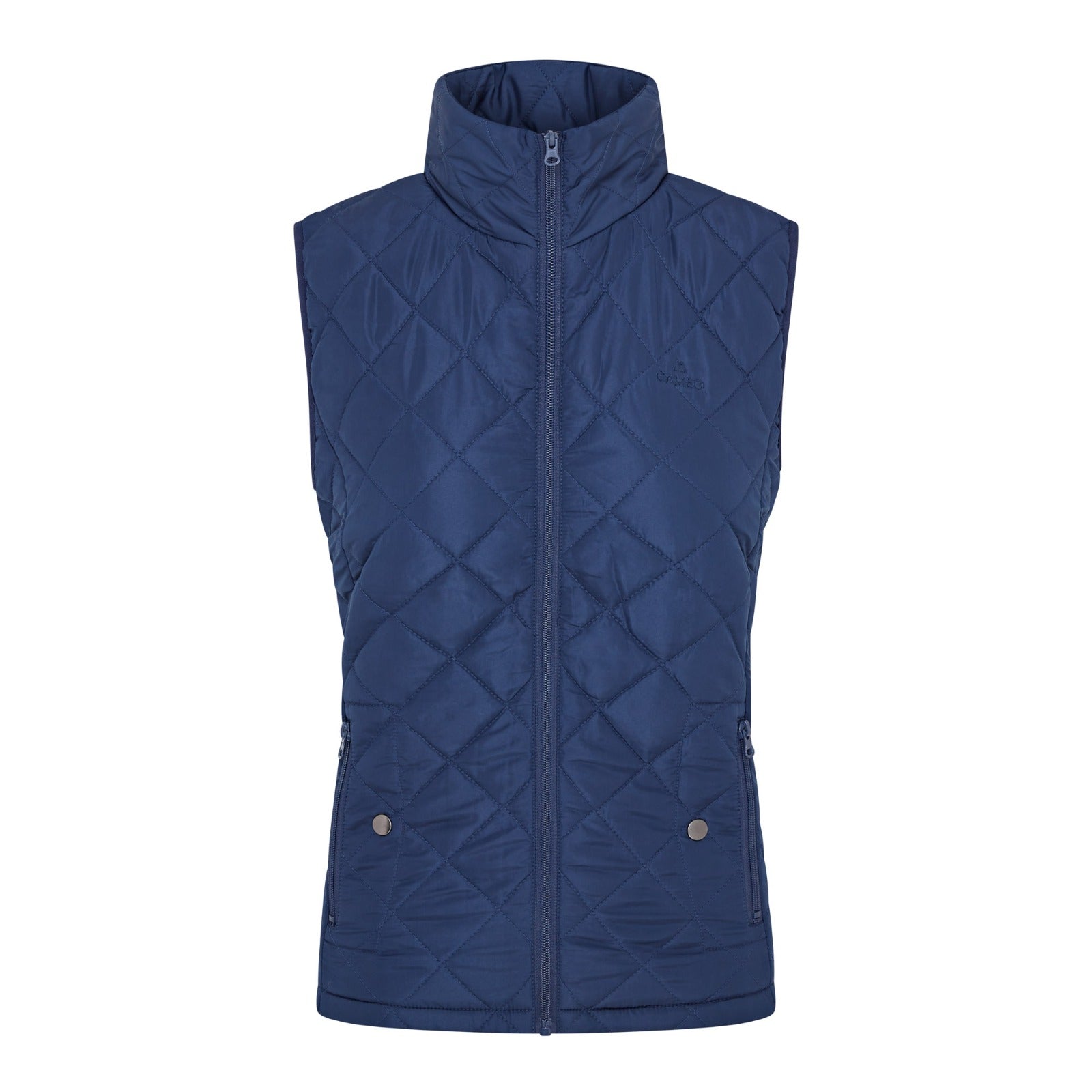 CAMEO All Season Gilet Navy - Quilted Womens Vest Water Resistant - Shop Equiflair