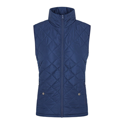 CAMEO All Season Gilet Navy - Quilted Womens Vest Water Resistant - Shop Equiflair