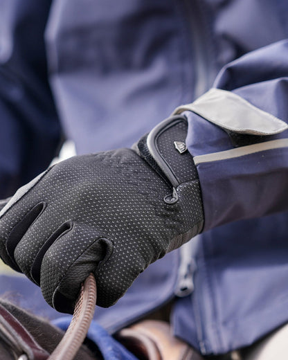 Woof Wear Windproof Riding Glove Black - Equestrian Gloves Equiflair