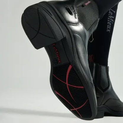 LeMieux Black Zip Paddock Boot: Premium Riding Boot with X-Grip Sole