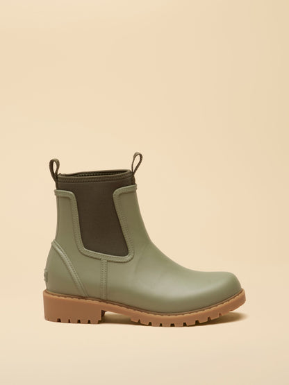 Joules Khaki Green Waterproof Ankle Chelsea Boots