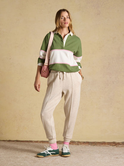 Women's Joules Long Sleeve Cotton Collared Rugby Deckshirt