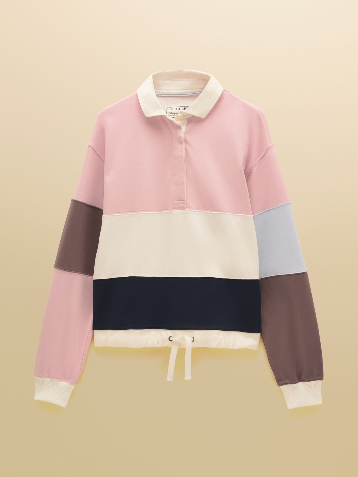 Women's Joules Long Sleeve Cotton Collared Rugby Deckshirt