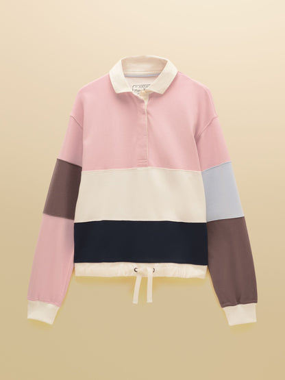 Women's Joules Long Sleeve Cotton Collared Rugby Deckshirt