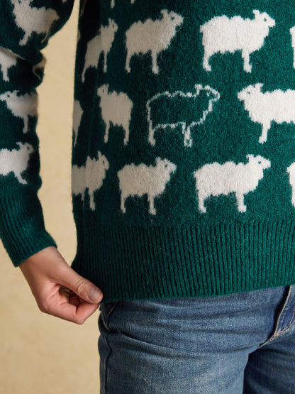 Women's Joules Oh Flock It Knitted Jumper