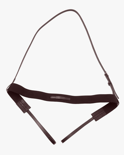 Premier Equine Zimella Elastic Breastgirth Brown - Premium Horse Riding Equipment