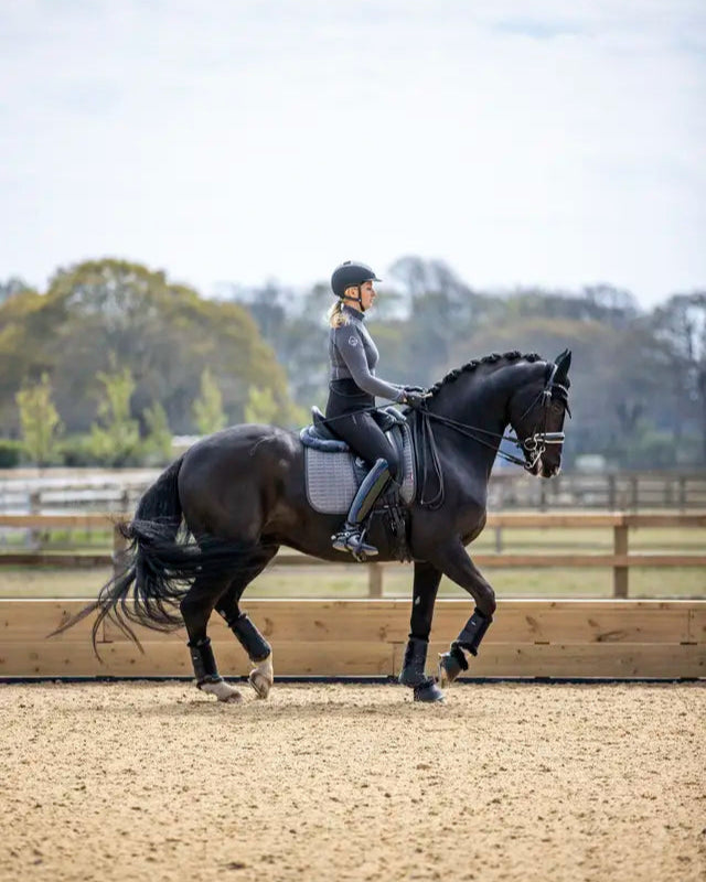 LeMieux Self-Cool Dressage Square Polar Grey