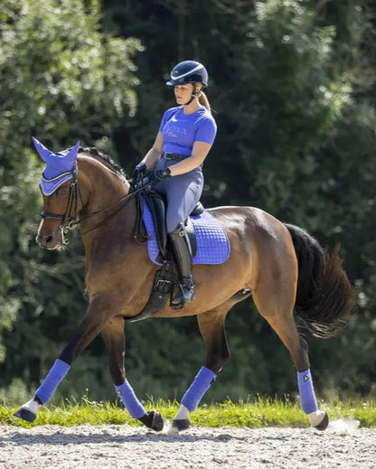LeMieux Suede Dressage Saddle Pad Bluebell: Horse Riding Apparel | Equiflair