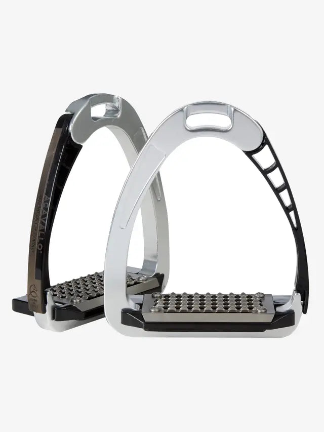 ACAVALLO Arena AluPro Equestrian Stirrups - Aluminum Horse Riding Safety Stirrups