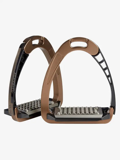 ACAVALLO Arena AluPro Stirrups - Brown Equestrian Safety Stirrups | Equiflair