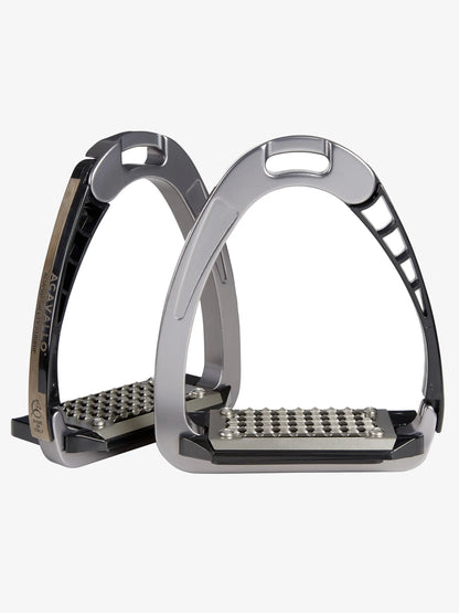 ACAVALLO Arena AluPro Safety Stirrups Titanium - Equestrian Equipment