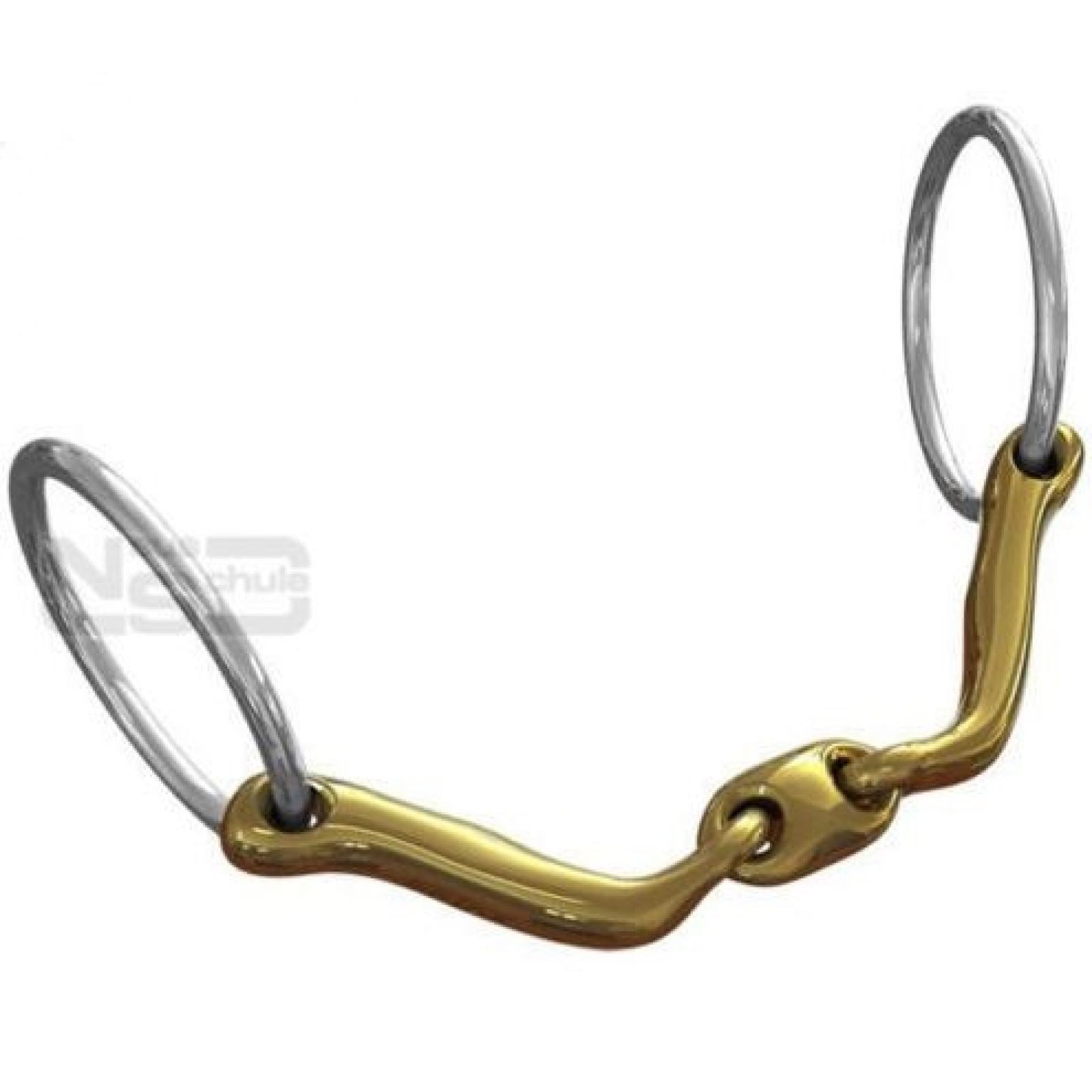 NEUE SCHULE Verbindend Loose Ring Snaffle - Horse Bit, Dressage Legal