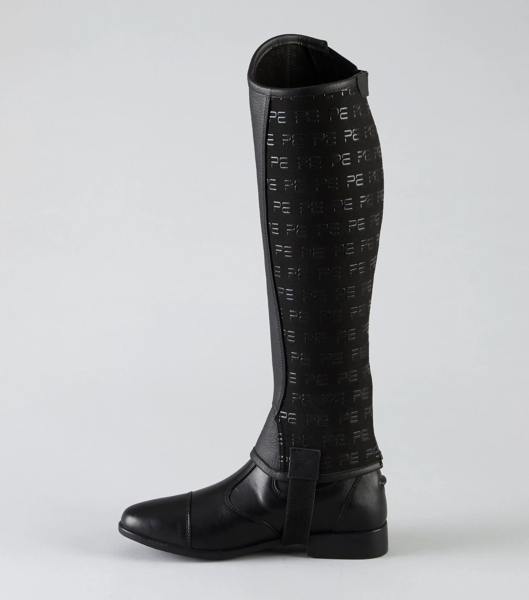 Premier Equine Actio Leather Half Chaps Black - Equestrian Riding Gear