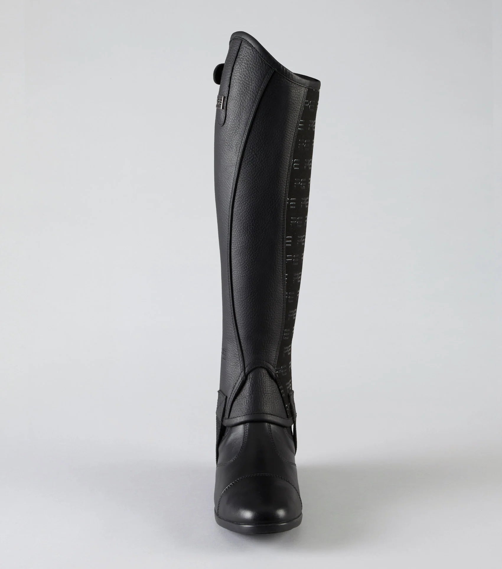 Premier Equine Actio Black Leather Half Chaps - Riding Chaps with Silicone Grip & YKK Zip | Equiflair