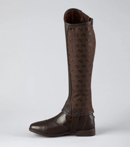 Premier Equine Actio Leather Half Chaps - Brown Riding Chaps for Horseback Riding