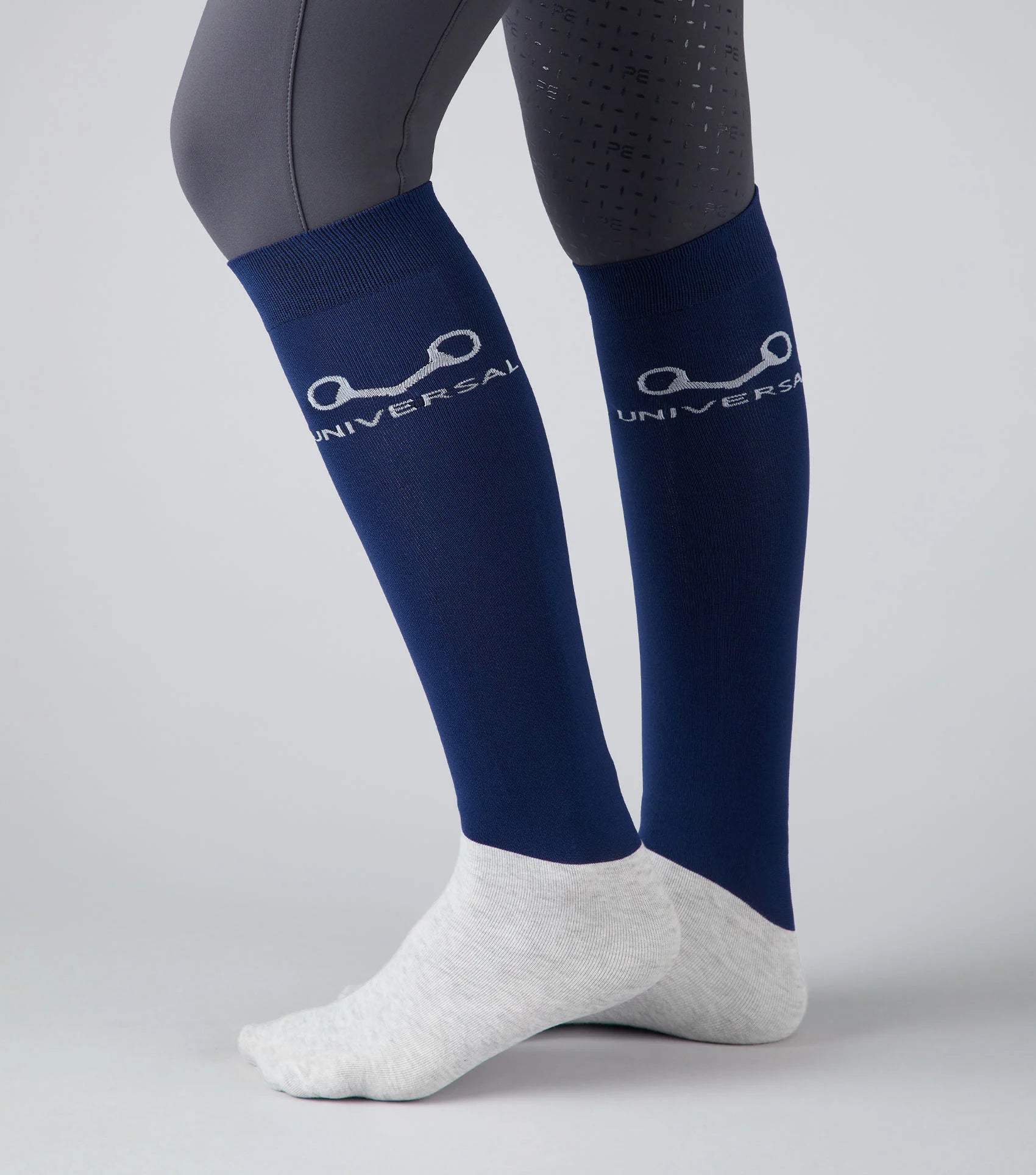 Premier Equine Navy Riding Socks: Thin Stretch, Breathable Comfort by Equiflair (2 Pairs)