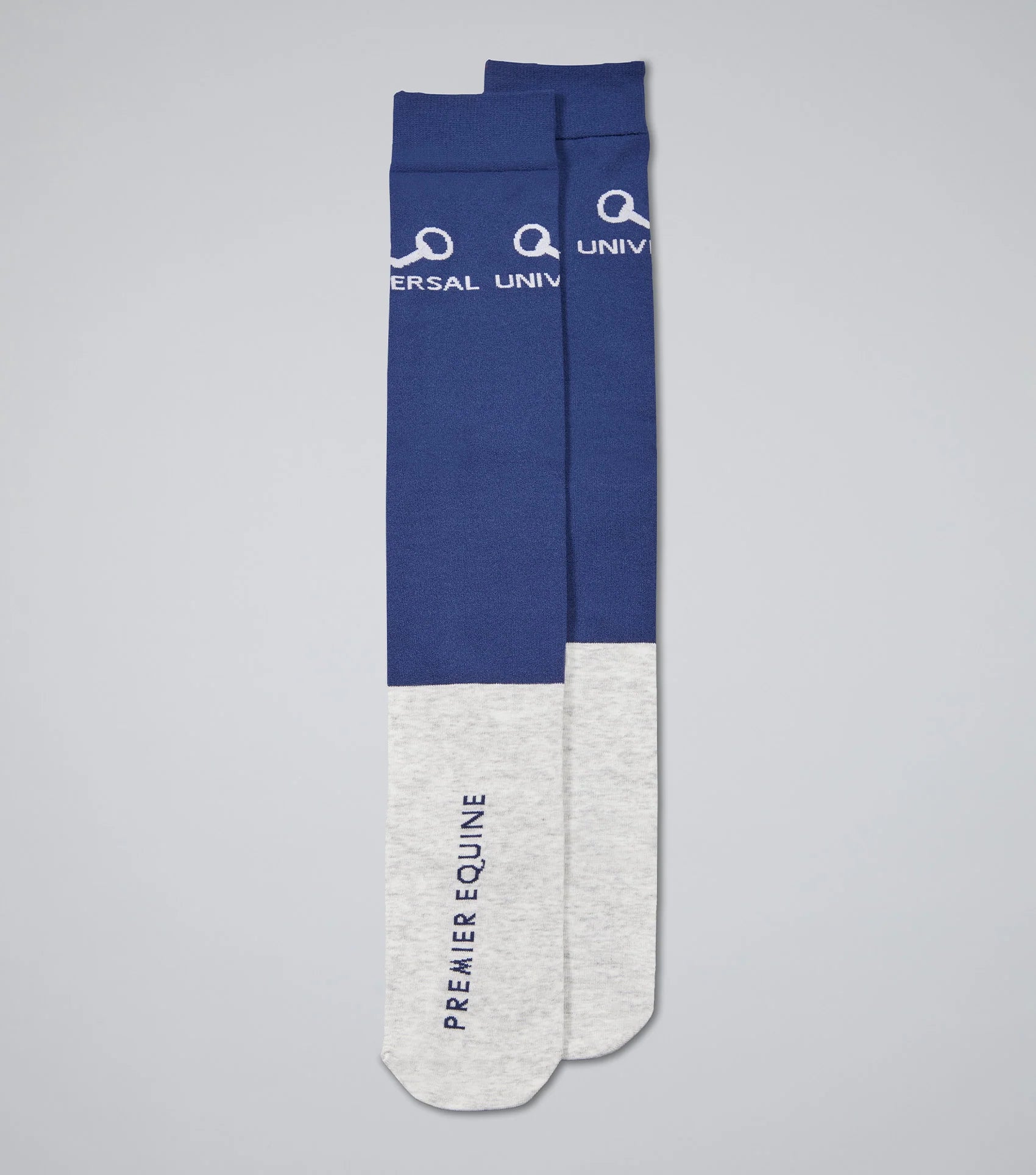 Premier Equine Navy Thin Stretch Riding Socks - Equestrian Performance Comfort - Moisture Wicking (2 Pairs)