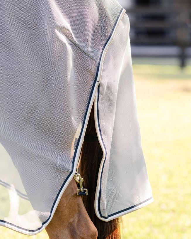 Horseware Rambo Protector Integrated Silver/Navy White And Beige