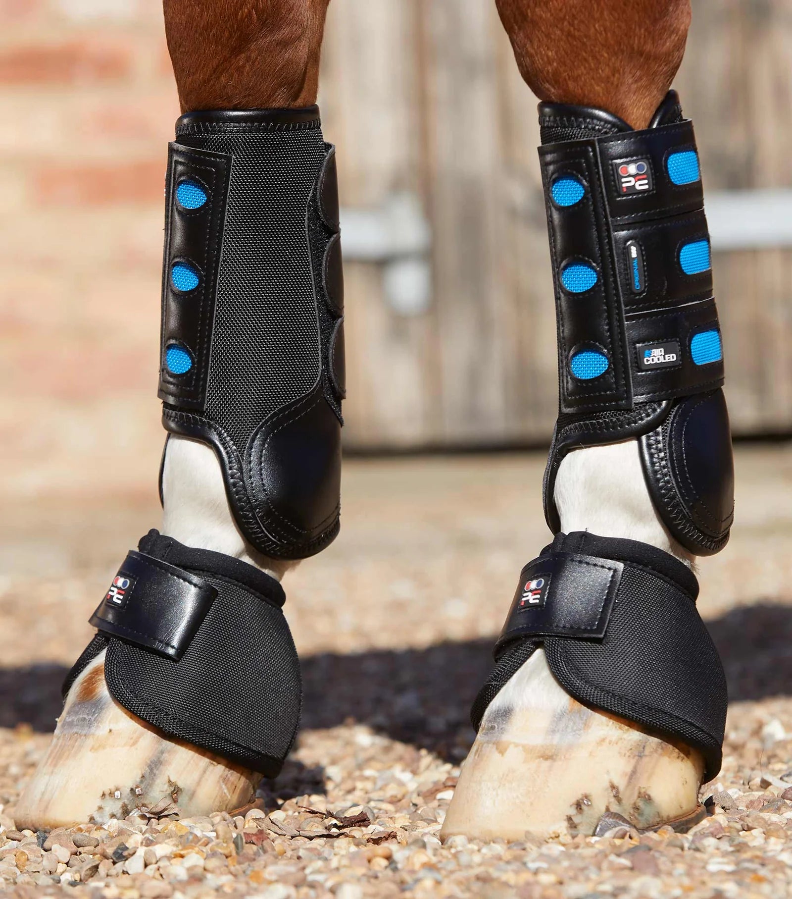 Premier Equine Air Cooled Original Eventing Boots Black Front
