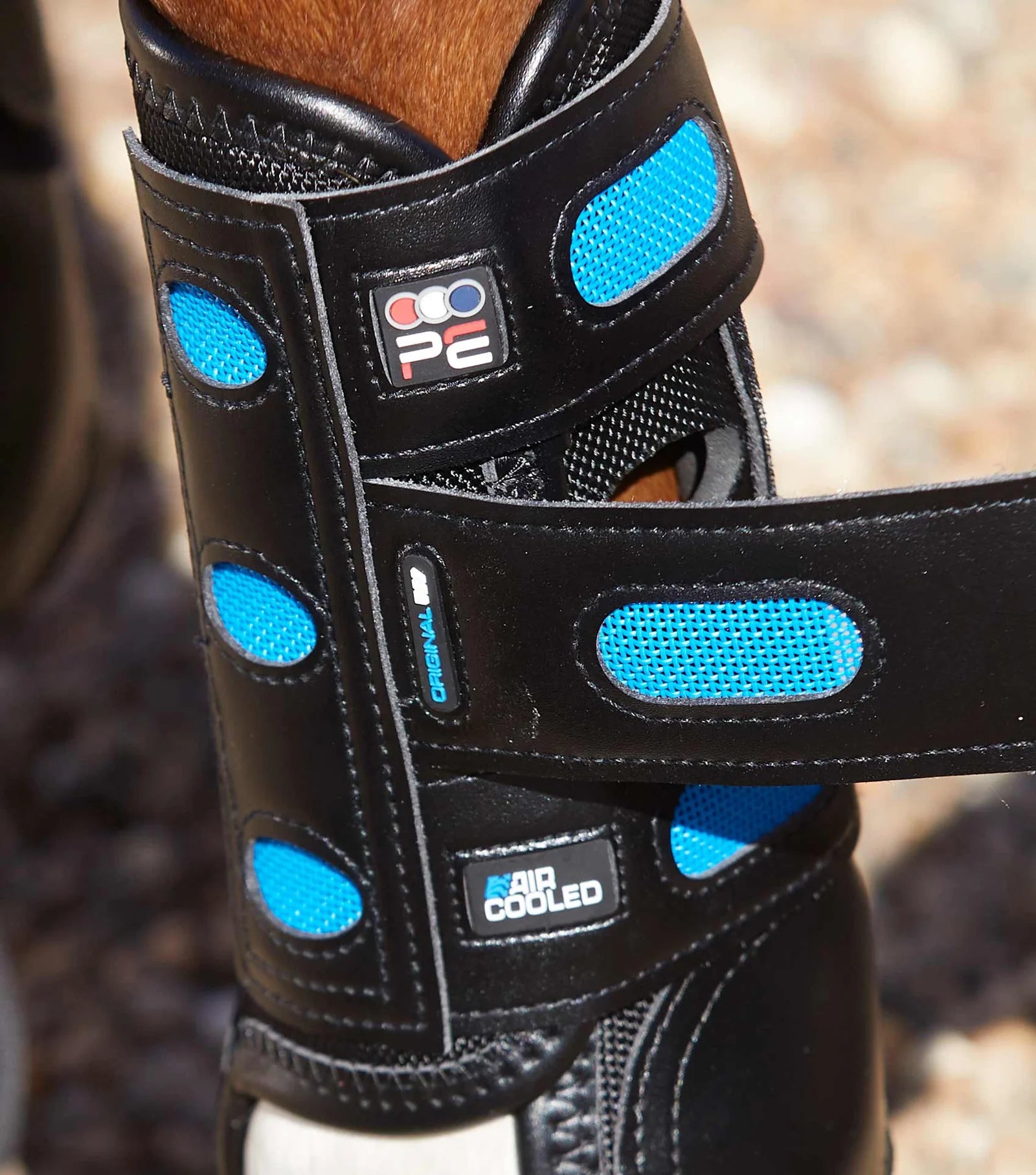 Premier Equine Air Cooled Original Eventing Boots Black Front