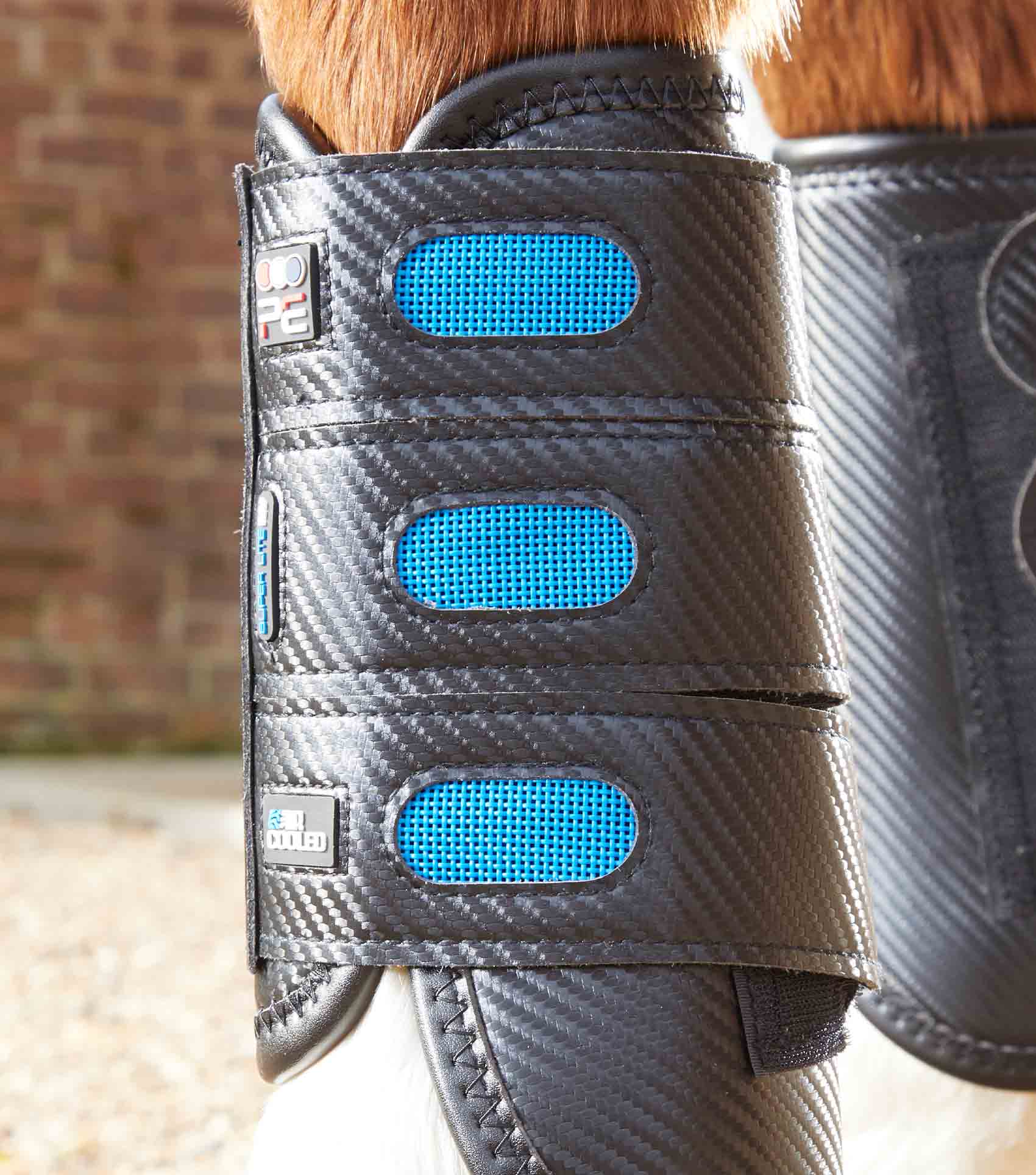 Premier Equine Air Cooled Super Lite Carbon Tech Eventing/Racing Boots Black Front