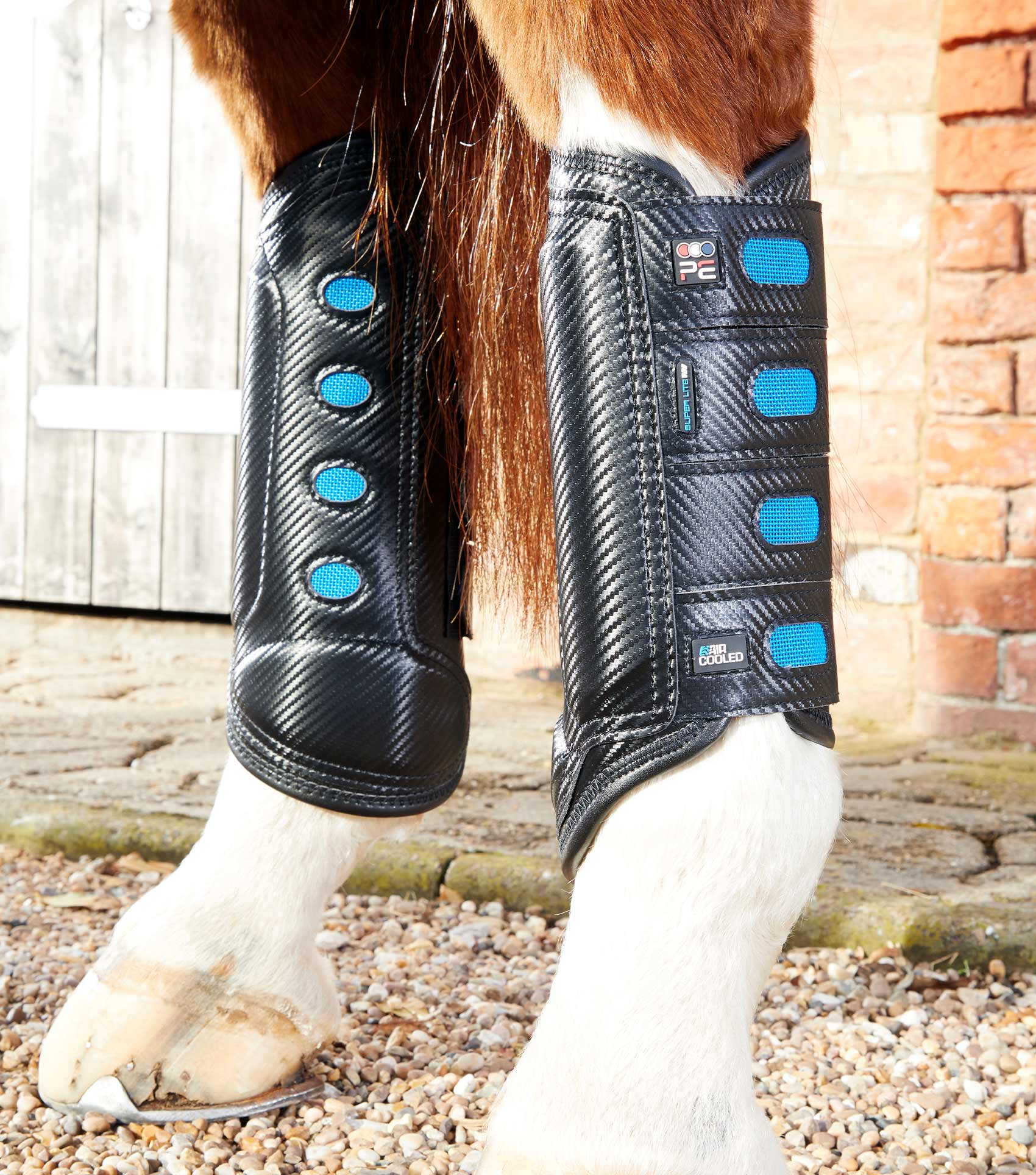 Premier Equine Air Cooled Super Lite Carbon Tech Eventing/Racing Boots Black Hind