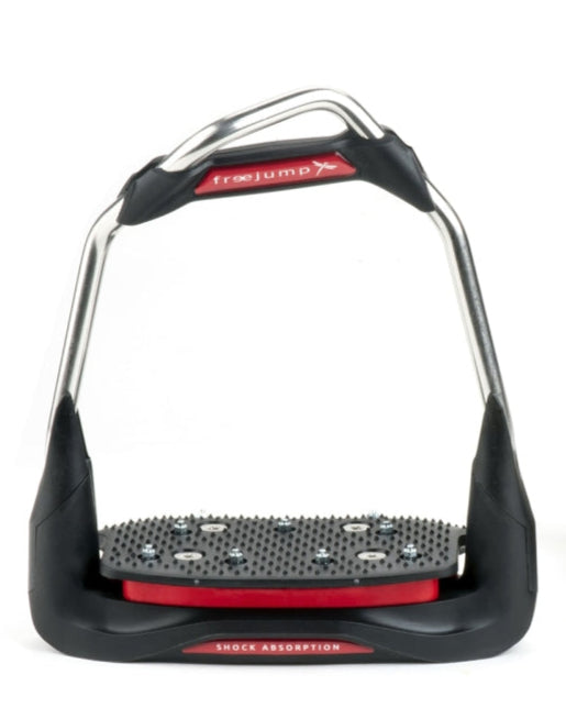 Freejump Air'S Stirrups - Red & Black Horse Riding Equestrian Safety Stirrups