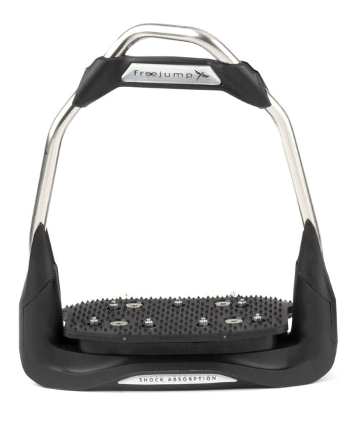 FREEJUMP AIR'S Stirrups Black: Equestrian Stirrups with Shock Absorption for Horse Riding Comfort & Stability
