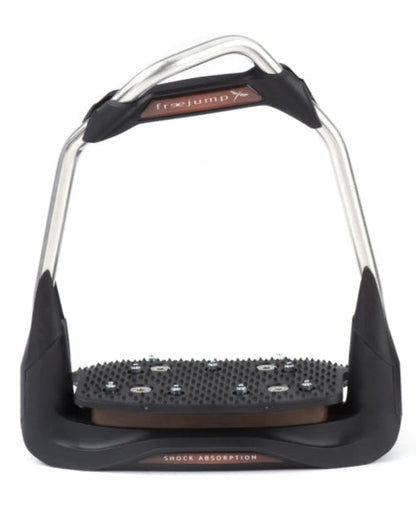 FREEJUMP AIR'S Stirrups: Choco/Black Equestrian Safety Stirrups, Shock Absorbing Horse Riding Gear | Equiflair