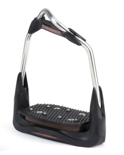 FREEJUMP AIR'S Choco Stirrups: Equestrian Iron with Shock Absorption & Superior Grip - Equiflair