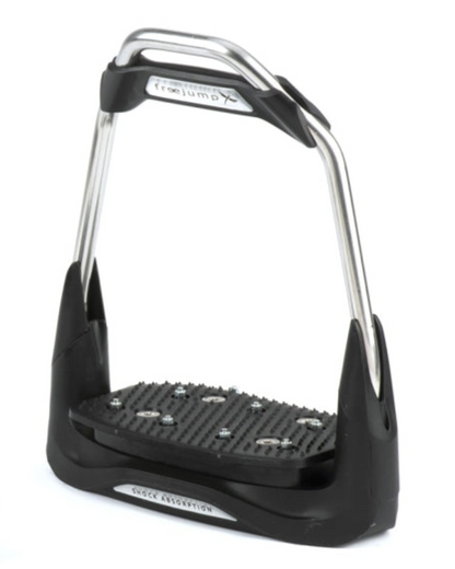 FREEJUMP AIR'S Stirrups Black: Horse Riding Equipment, Shock Absorption, and Stainless Steel Durability