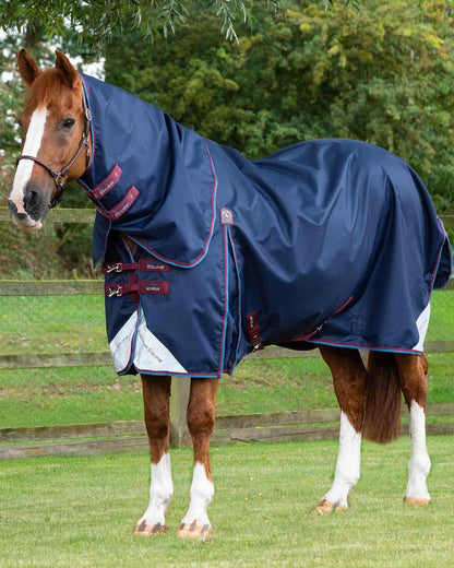 Premier Equine Akoni 0g Turnout Rug with Classic Neck Cover Navy