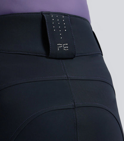 Premier Equine Alani Women's Navy Riding Breeches with Full Seat Grip - Equestrian Apparel