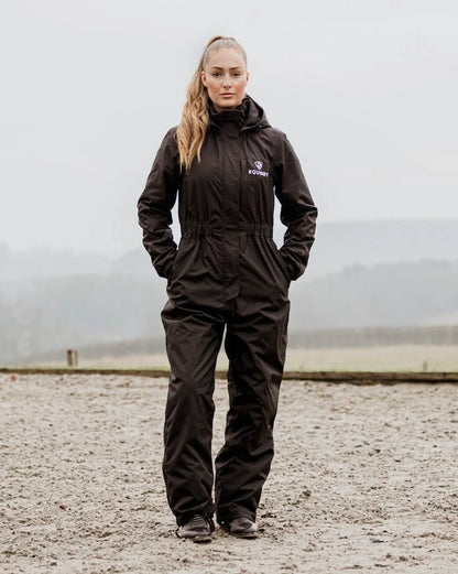 EQUIDRY Women's All-In-One Jumpsuit Brown