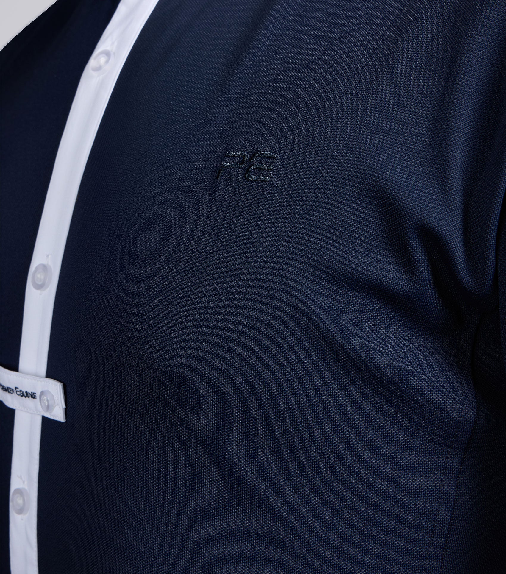 Premier Equine Antonio Men's Navy Show Shirt: Equestrian Competition, Breathable, Technical Fabric