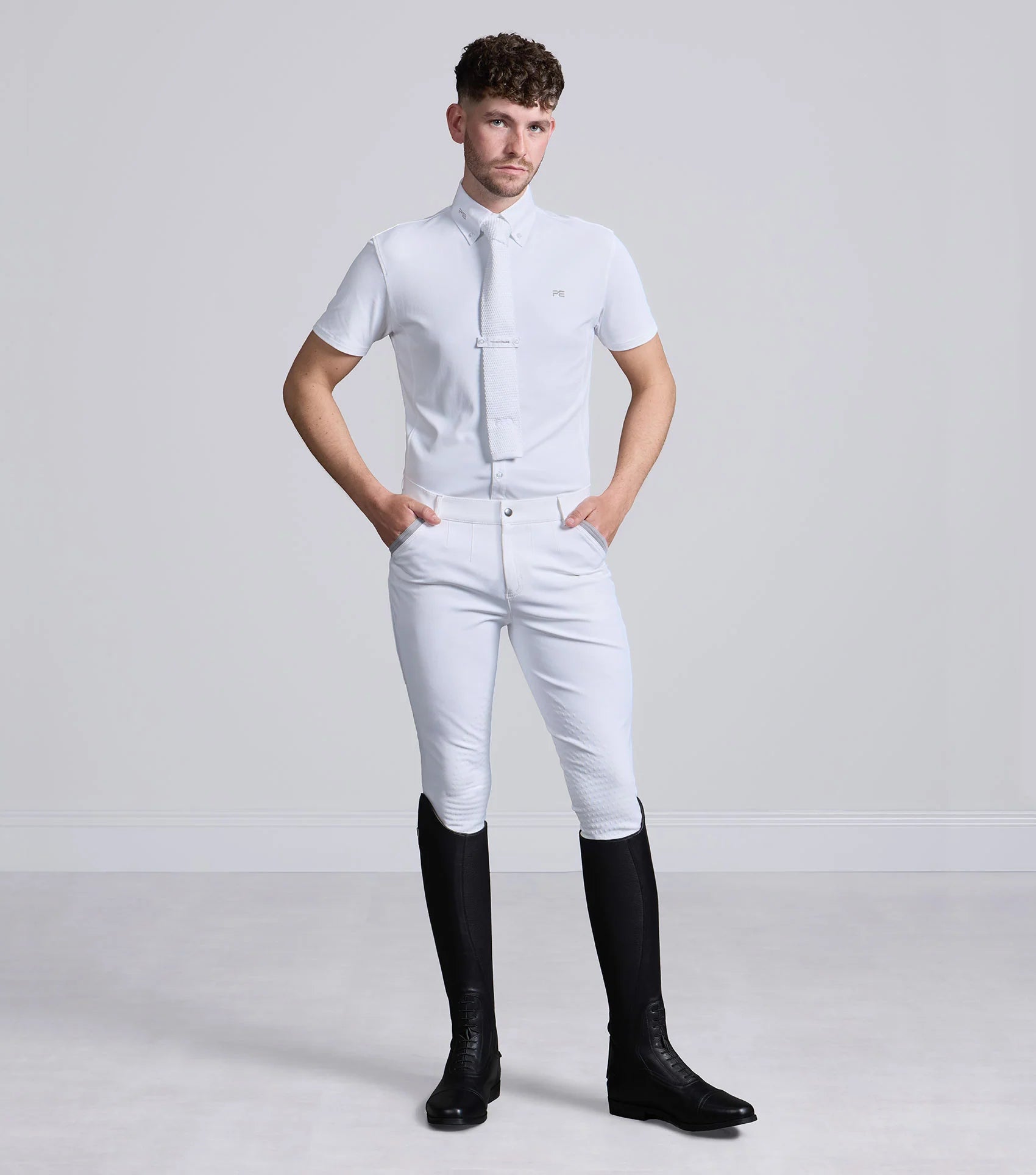 Premier Equine Antonio Men's Short Sleeve Show Shirt - Equestrian Riding Apparel
