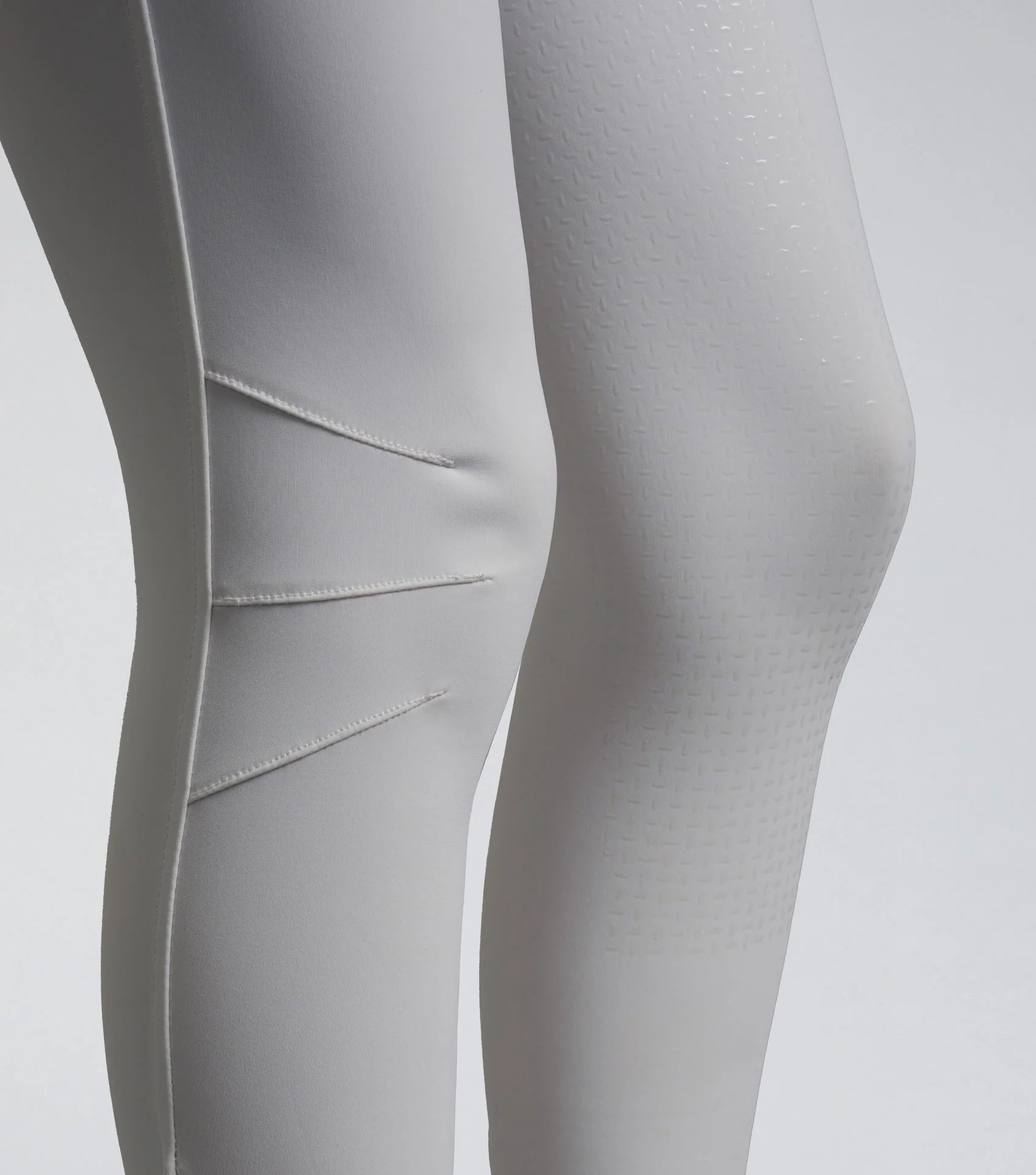 Premier Equine Aradina White Riding Breeches: Ladies' Competition Style with Full Seat Gel for Stability & Performance