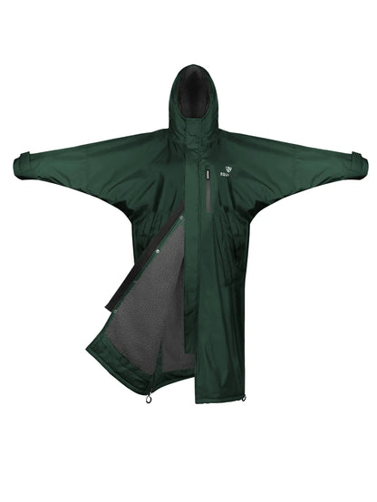 EQUIDRY Evolution Men's Thick Fleece Black Forest Green/Grey - Jackets & Coats Clothing location-109746323830-outofstock XS