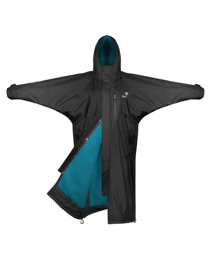 EQUIDRY Evolution Men's Thick Fleece Black/Turquoise - Jackets & Coats Clothing location-109746323830-outofstock XS